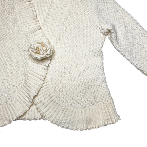 Ruby Rd Cream Knit Cardigan - Picture 2 of 10